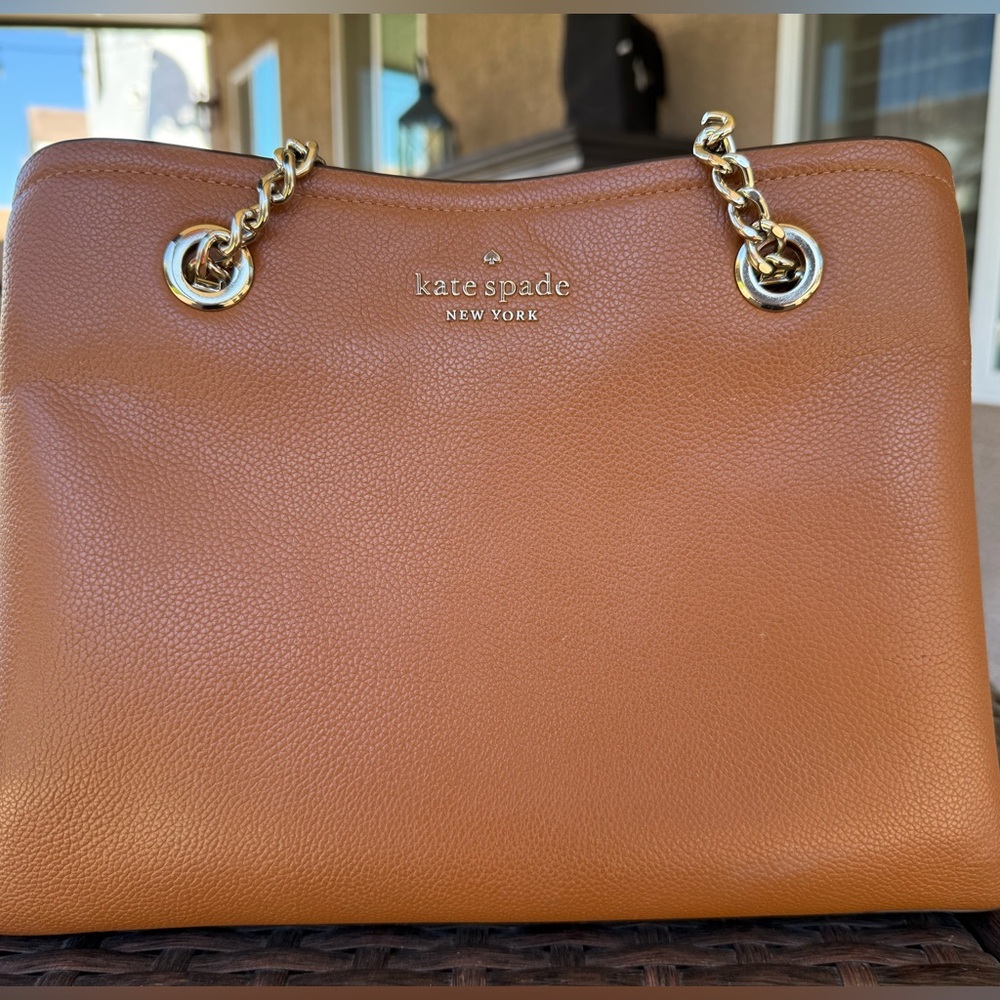 Kate Spade Tan Leather Shoulder Bag - Picture 5 of 8